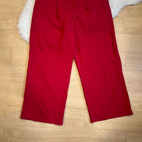 Red styles high waisted wide leg pants 2X - Picture 4 of 8